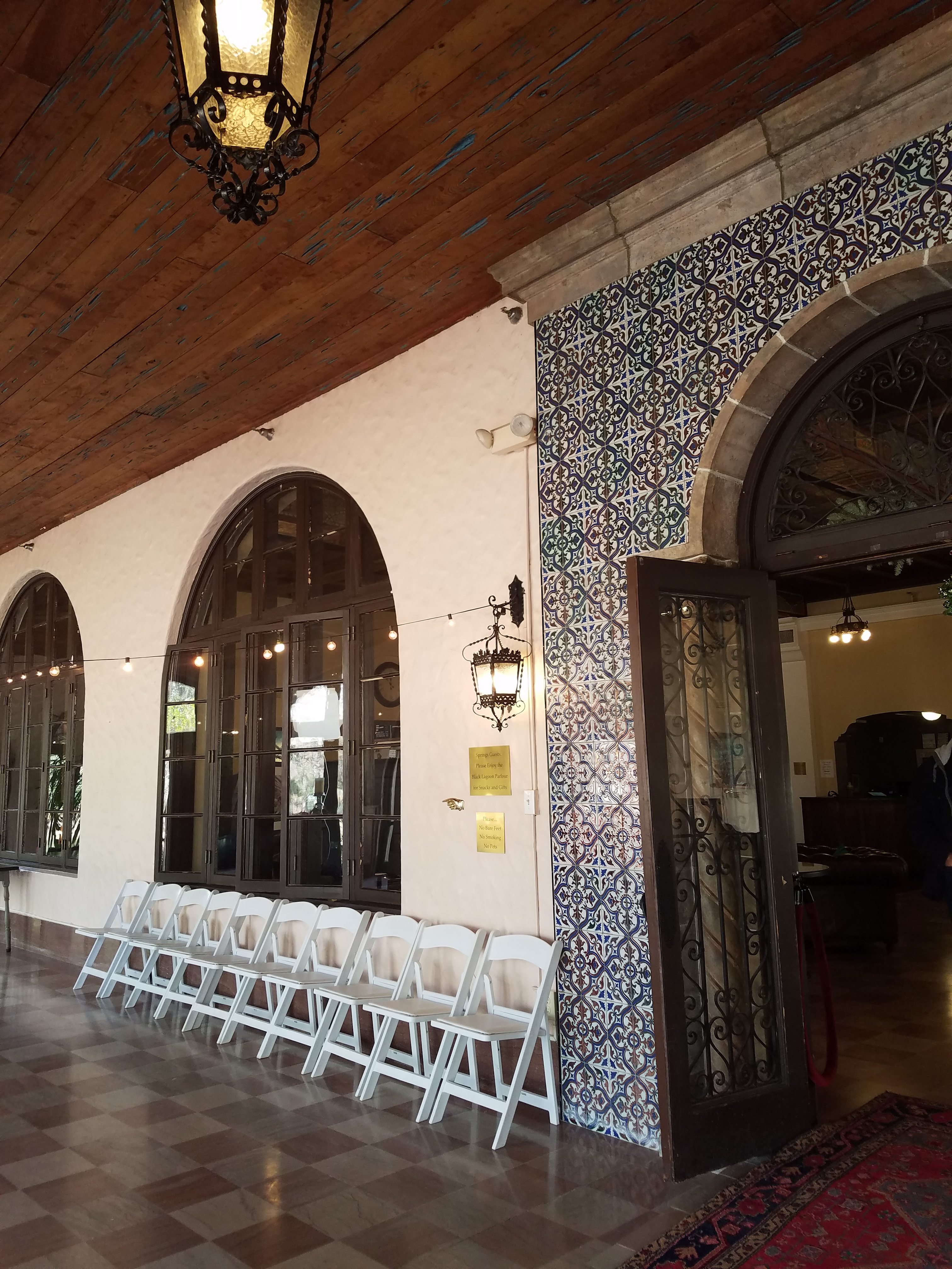 Tile work in Lobby Area