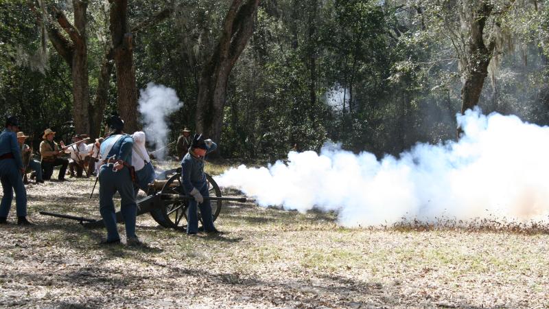 Fort Cooper Days Cannon Firing