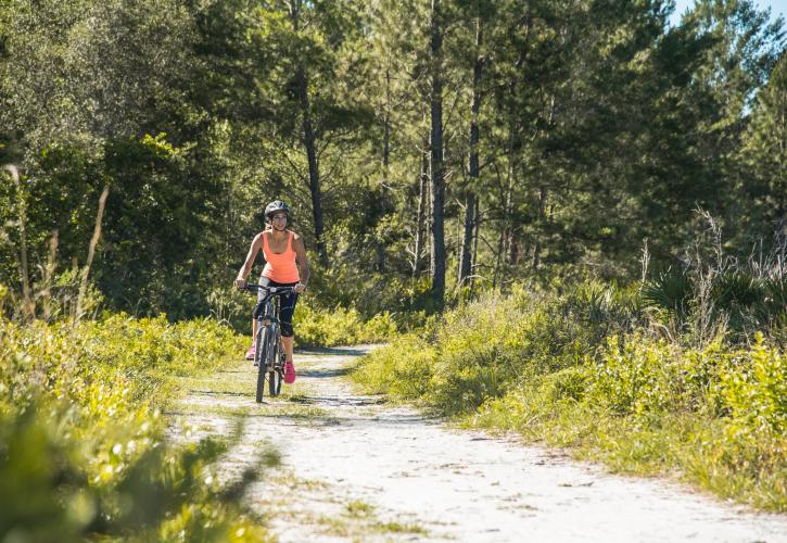 Biking at Wekiwa Springs